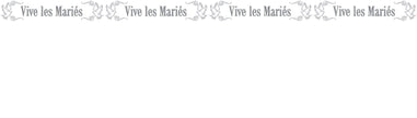 cordon de sécurité 'vive les mariés' 15m