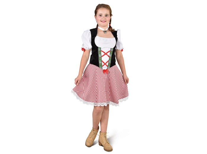 robe tyrolienne rose enfant