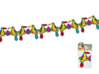 guirlande motifs toucans avec fleurs 3m