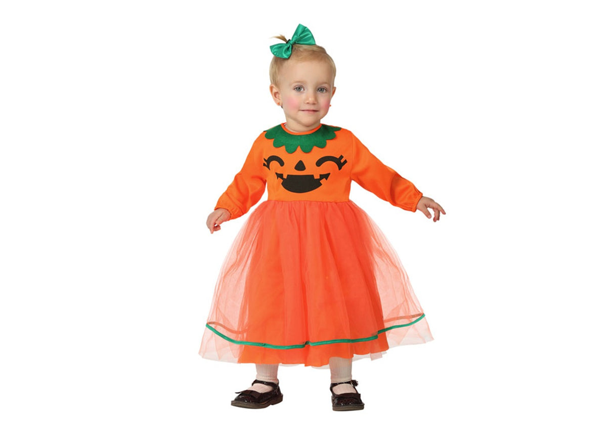 déguisement halloween citrouille orange fillette t 6-12mois