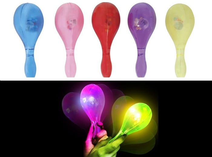 maracas lumineux mix 15cm