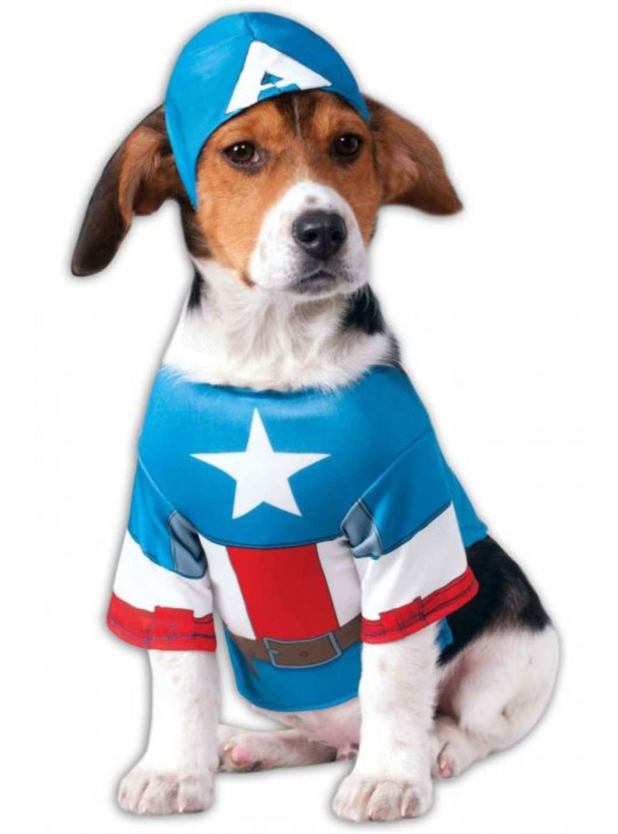 Déguisement Captain American chien