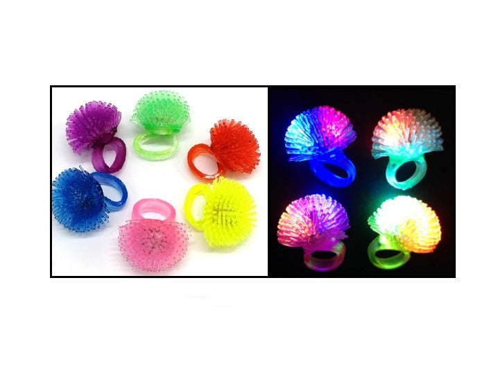 bague led's lumineuse picots mix