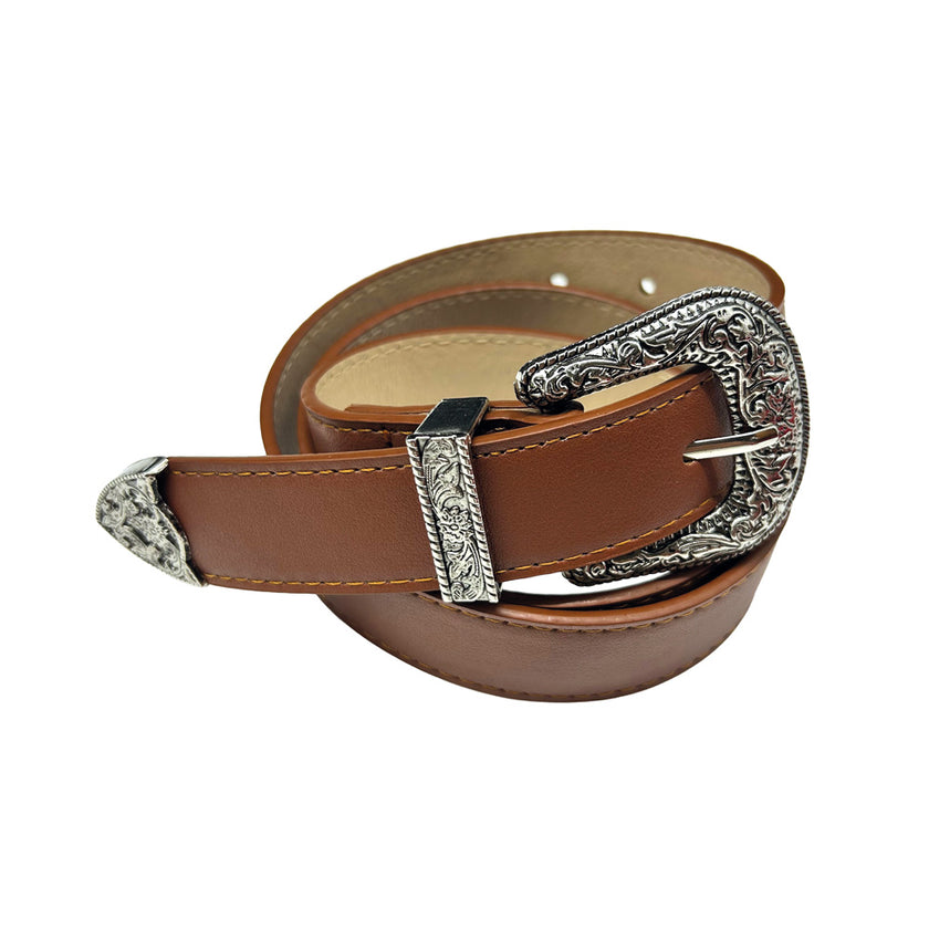 Ceinture cowboy mixte marron 1