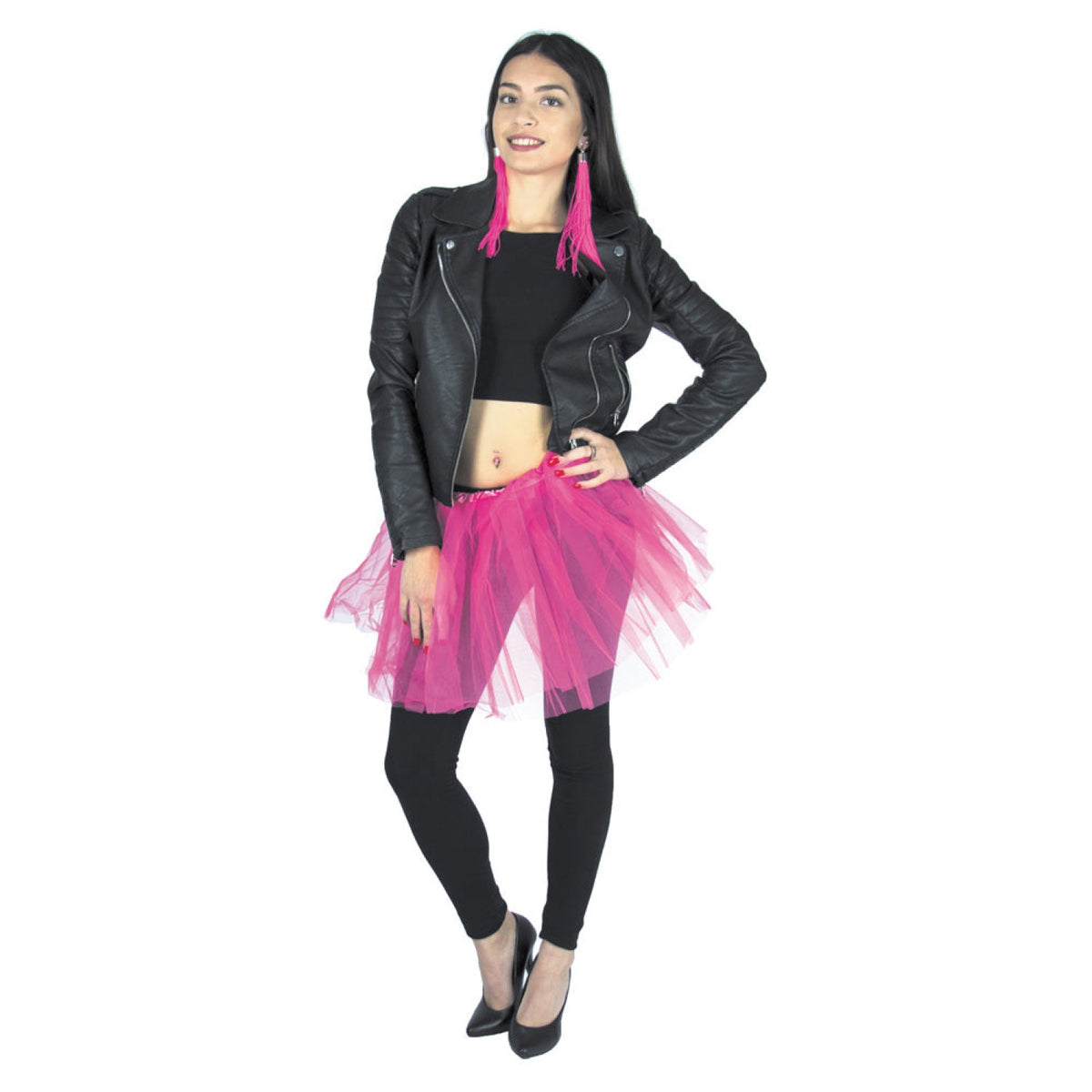 TUTU ROSE FLUO 35CM
