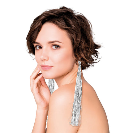 BOUCLES D'OREILLE LAMETTA X2 SILVER