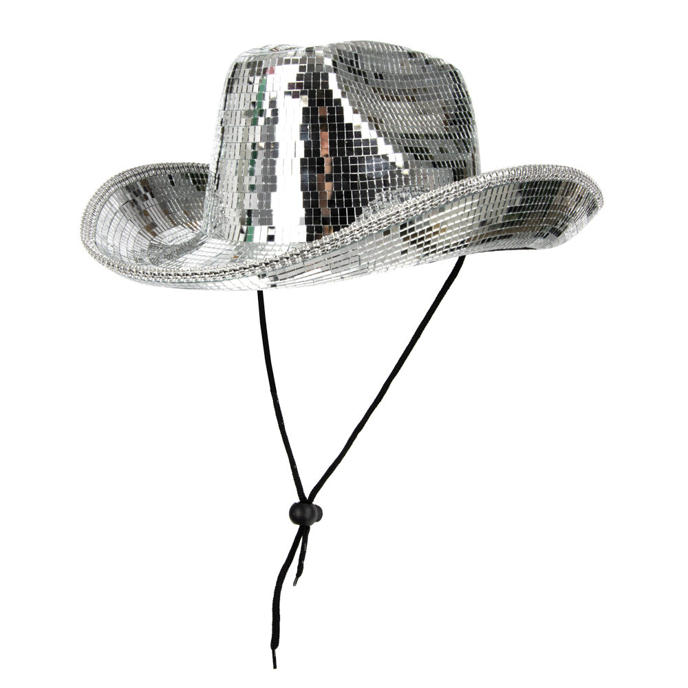CHAPEAU COWBOY DISCO ARGENT