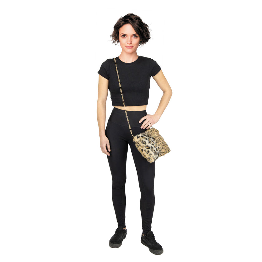 SAC FOURRURE LEOPARD