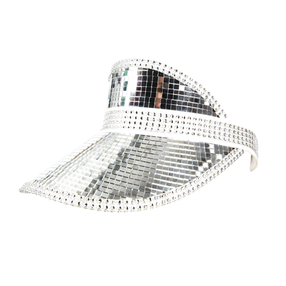 VISIERE BOULE DISCO ARGENT