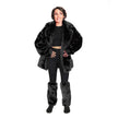 Veste fourrure noire