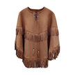 Poncho a franges mixte 1