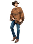 Poncho a franges mixte 4