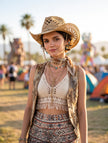 Chapeau de paille ajoure coachella 3