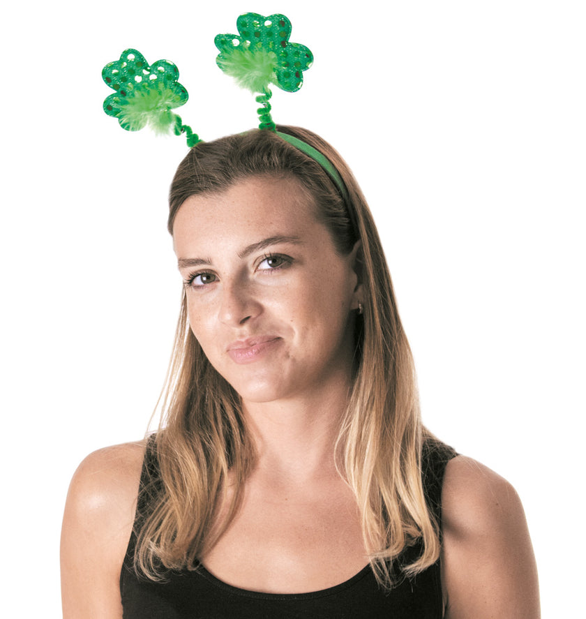 SERRE TETE TREFLE SEQUINS SAINT PATRICK