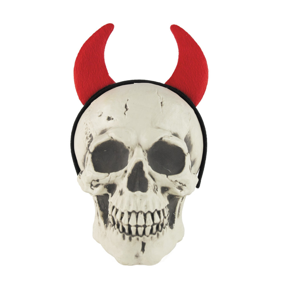 SERRE TÊTE CORNE DIABLE ROUGE FEUTRINE