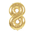 BALLON MYLAR CHIFFRE 8 OR 36CM