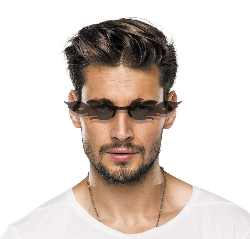 LUNETTES FLAMMES NOIR