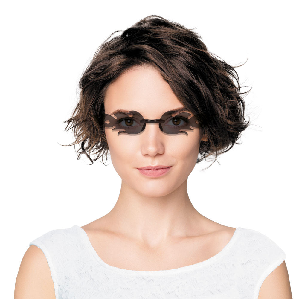 LUNETTES FLAMMES NOIR