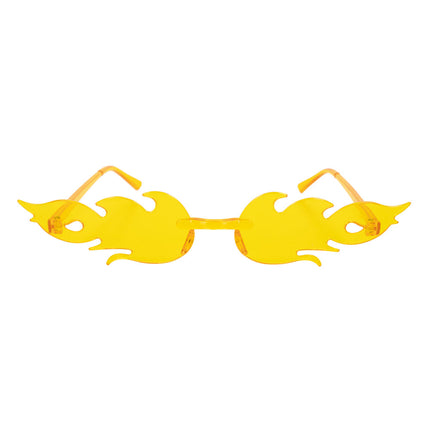 LUNETTES FLAMMES JAUNE