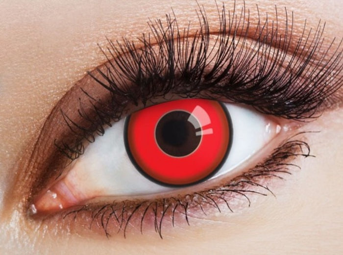 lentilles de contact diable sorcire vampire rouge 12 mois