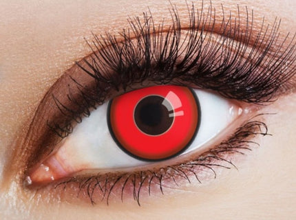 lentilles de contact diable sorcire vampire rouge 12 mois