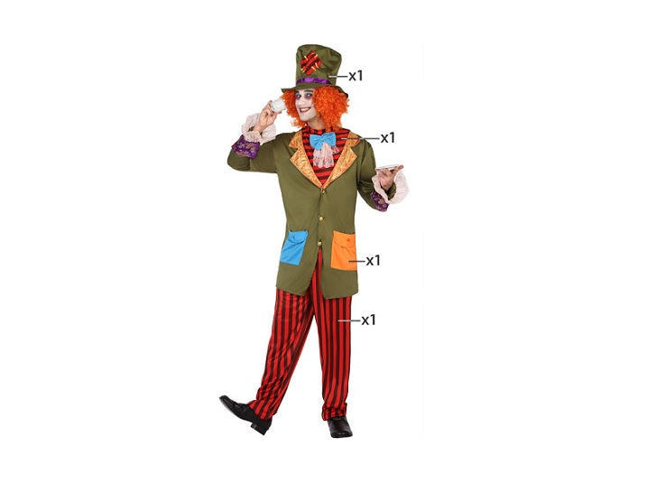 déguisement de chapelier fou 4pcs homme