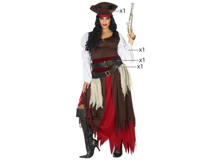 Déguisement pirate femme 4 pièces