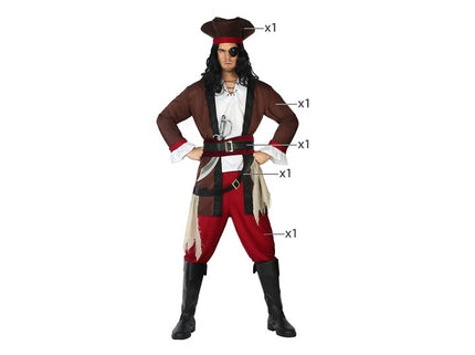déguisement pirate 5pcs homme