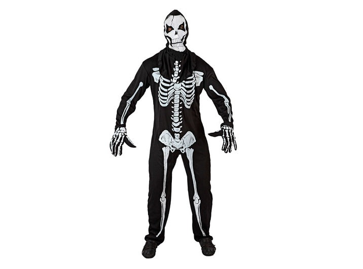 déguisement de squelette homme 4pcs