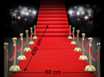 tapis rouge 450x60cm