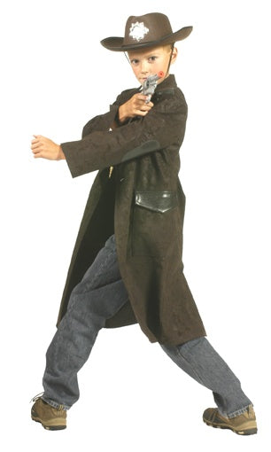 manteau de garçon cowboy noir