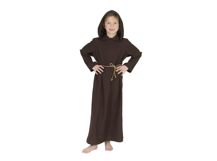 déguisement de moine religieux marron 2pcs enfant