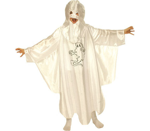 déguisement de fantôme avec cagoule enfant
