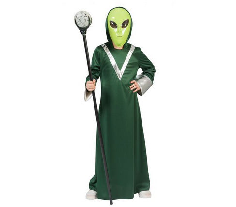déguisement de sorcier alien enfant vert