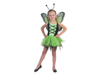 déguisement d'elfe fée papillon vert 3pcs enfant 8-12 ans