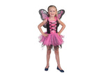déguisement d'elfe fée papillon rose 3pcs enfant 3-5 ans