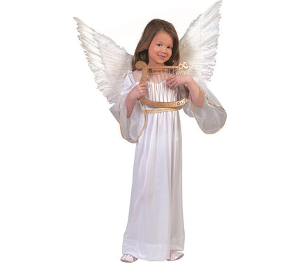 robe d'ange avec finitions dorées fille
