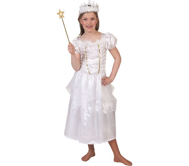 robe de princesse blanche avec étoiles fille
