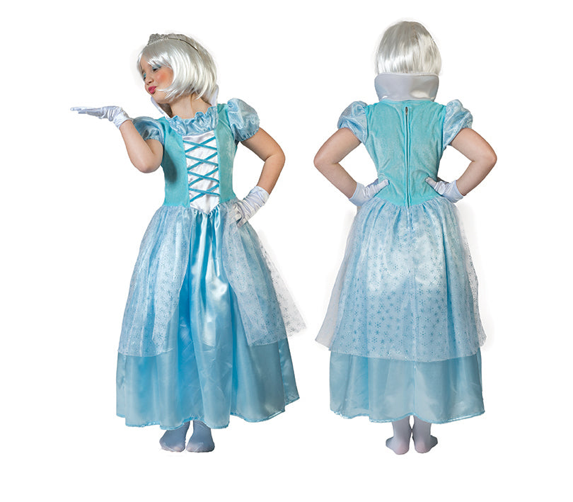 déguisement de reine des glaces bleu