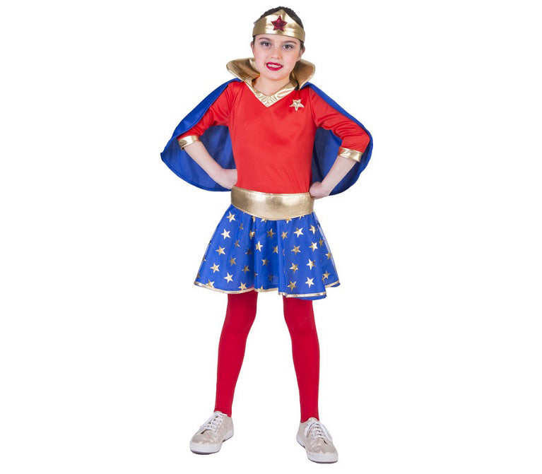 déguisement super girl enfant 3pcs