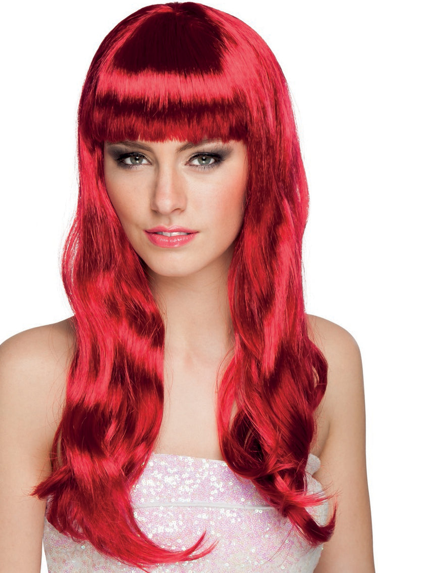 Perruque rouge femme