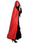 Cape comte Dracula réversible à capuche adulte