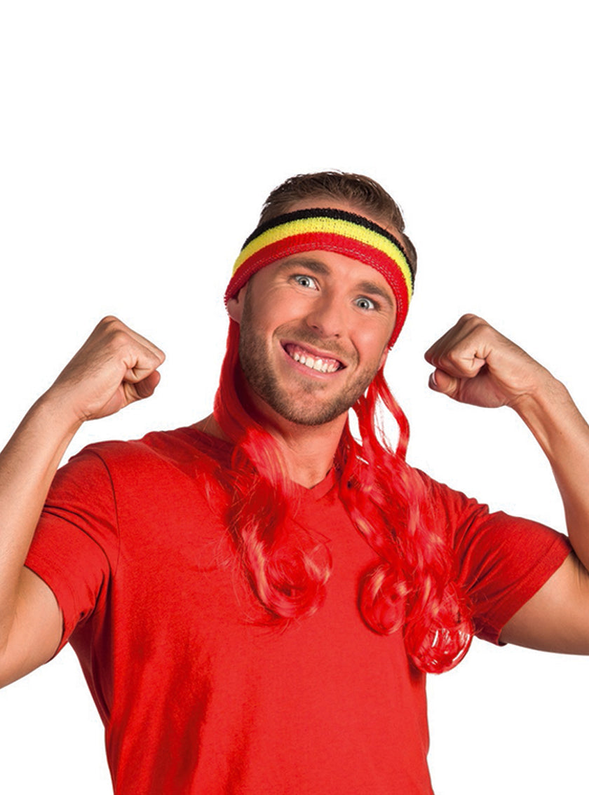 Bandeau sportif Belgique avec cheveux