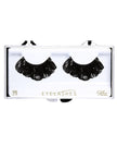 Faux-cils noirs en dentelle