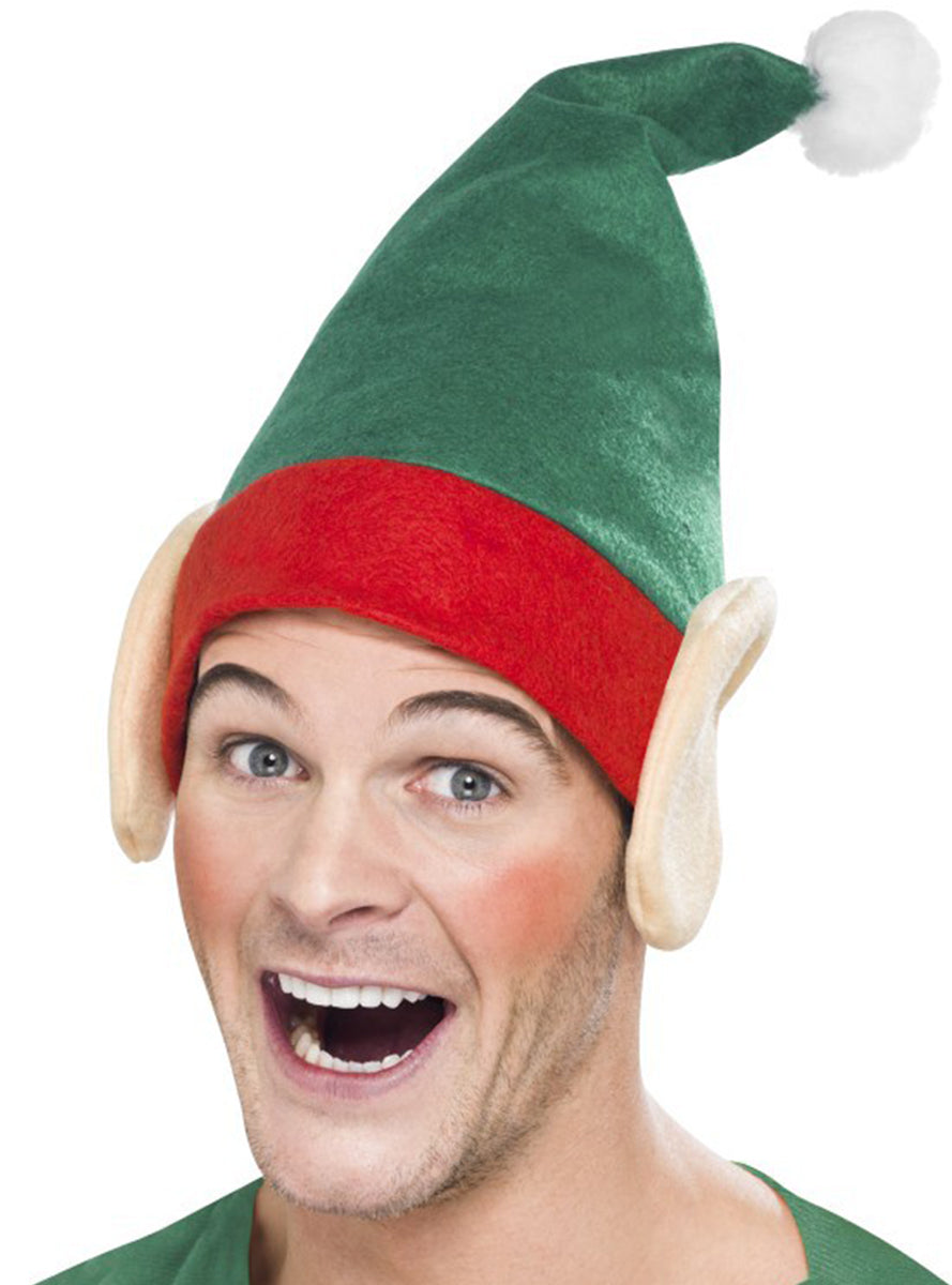 Bonnet lutin de noël pour adulte