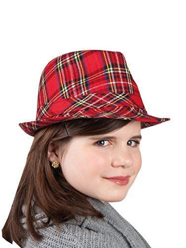 Chapeau écossais à carreaux enfant