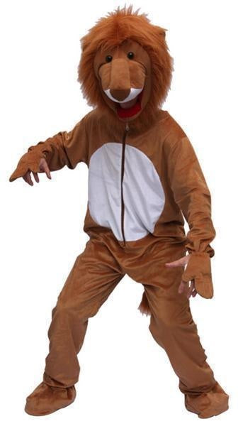 déguisement de lion en peluche adulte