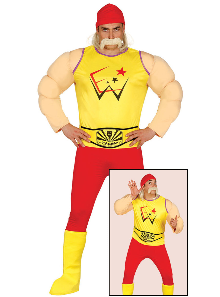 Déguisement lutteur Hogan homme