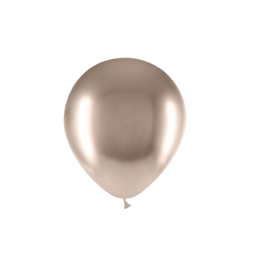 100 Ballons Latex Beige 5