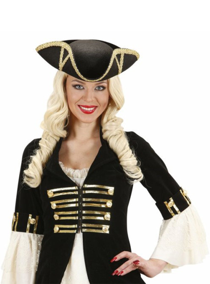 Tricorne noir de général